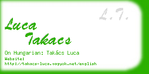 luca takacs business card
